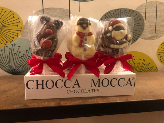 Christmas Chocolate Lollipops